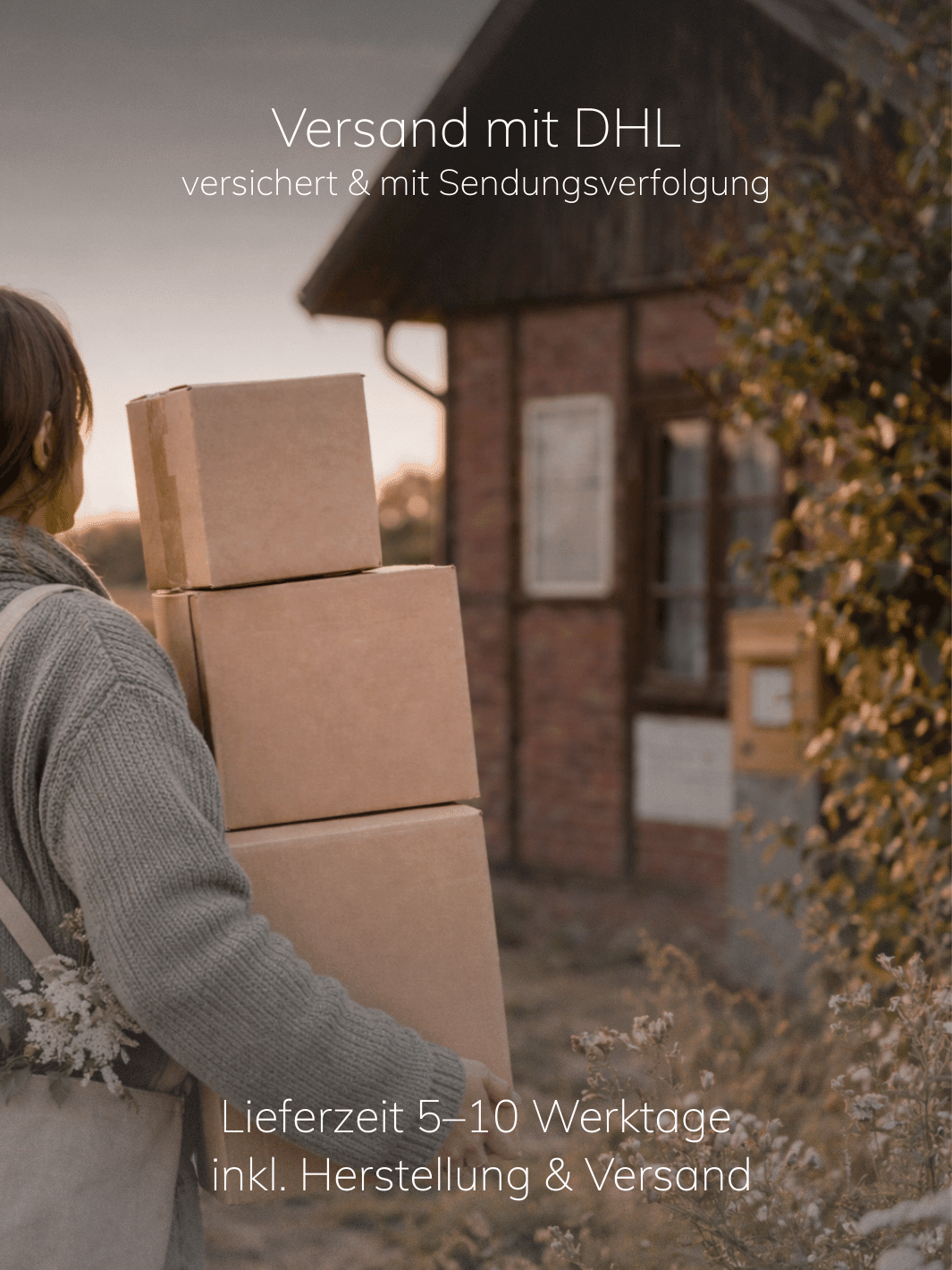 Versand mit DHL versichert bei Alles auf Anfang. Achtsame Geschenke für Frauen in Bedburg, NRW