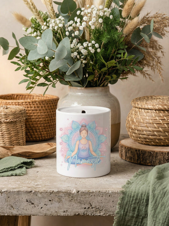 NAMASTE YOGA Spardose - Alles auf Anfang - personalisierte Geschenke für Frauen