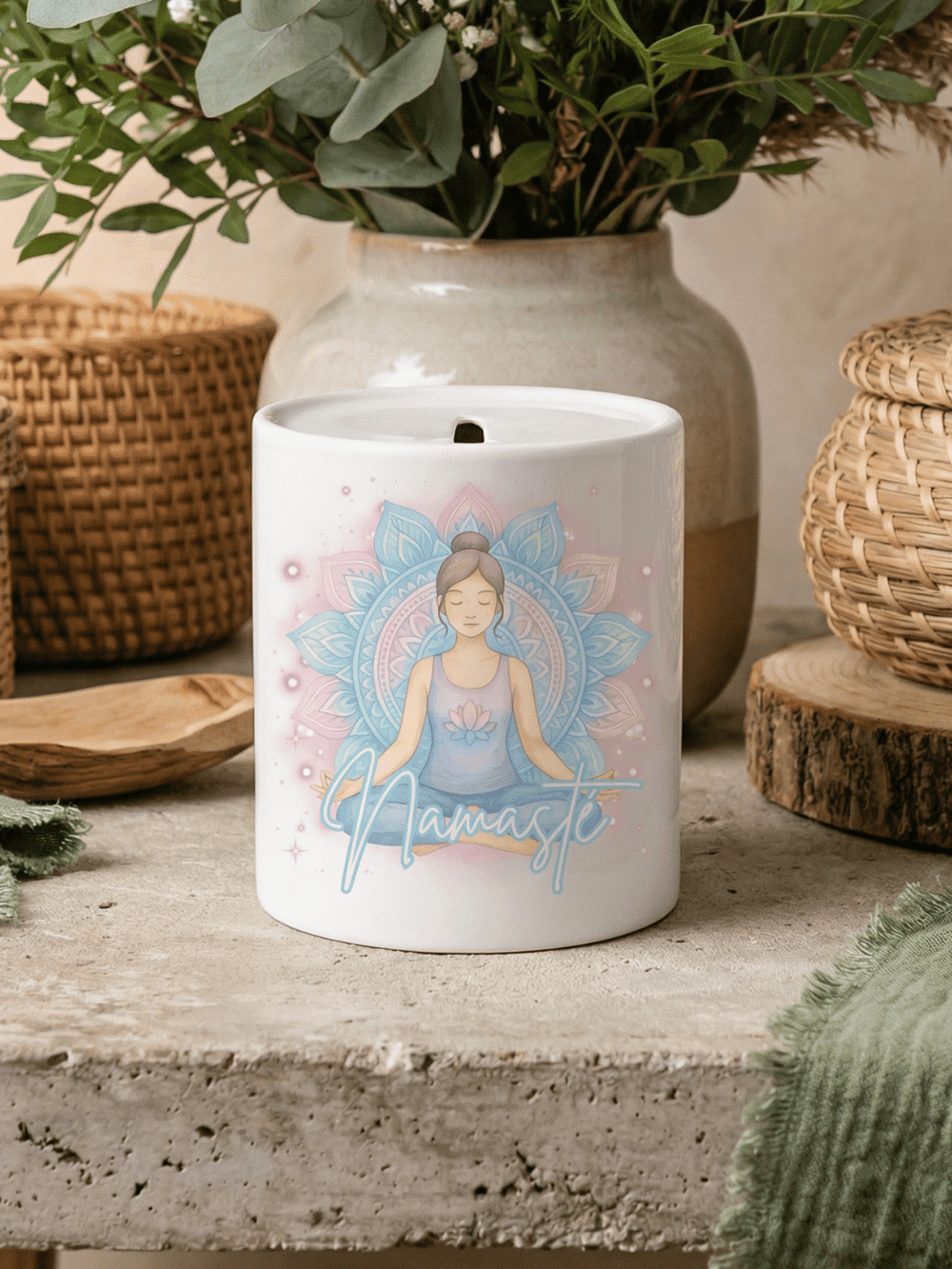 NAMASTE YOGA Spardose - Alles auf Anfang - personalisierte Geschenke für Frauen