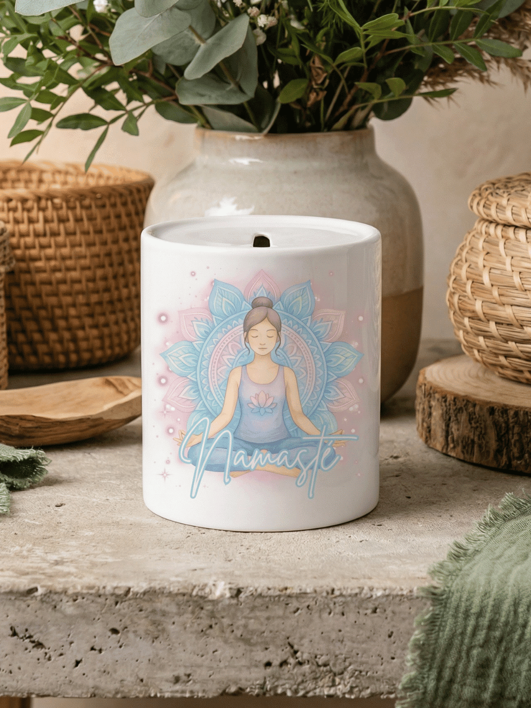 NAMASTE YOGA Spardose - Alles auf Anfang - personalisierte Geschenke für Frauen