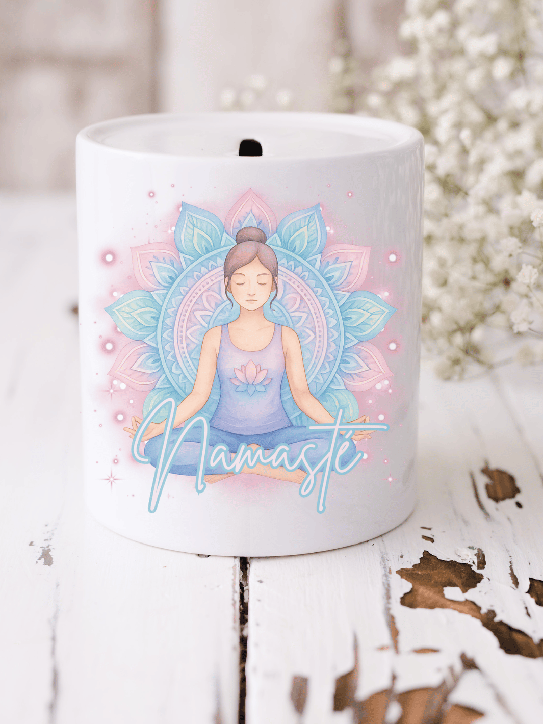 NAMASTE YOGA Spardose - Alles auf Anfang - personalisierte Geschenke für Frauen