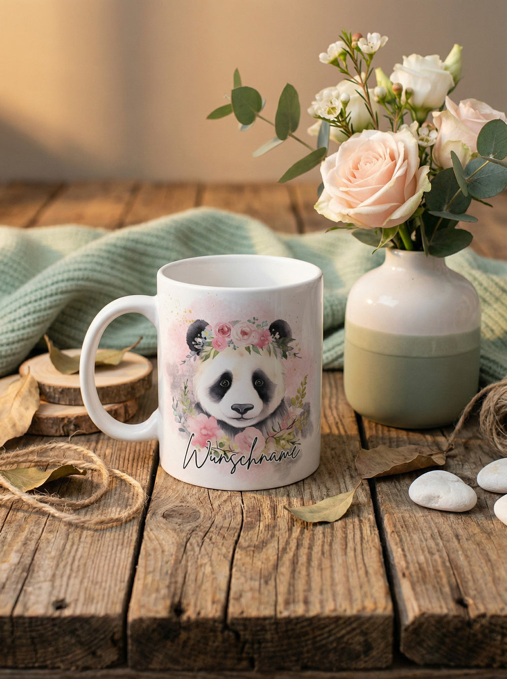 PANDA Tasse - Alles auf Anfang - personalisierte Geschenke für Frauen