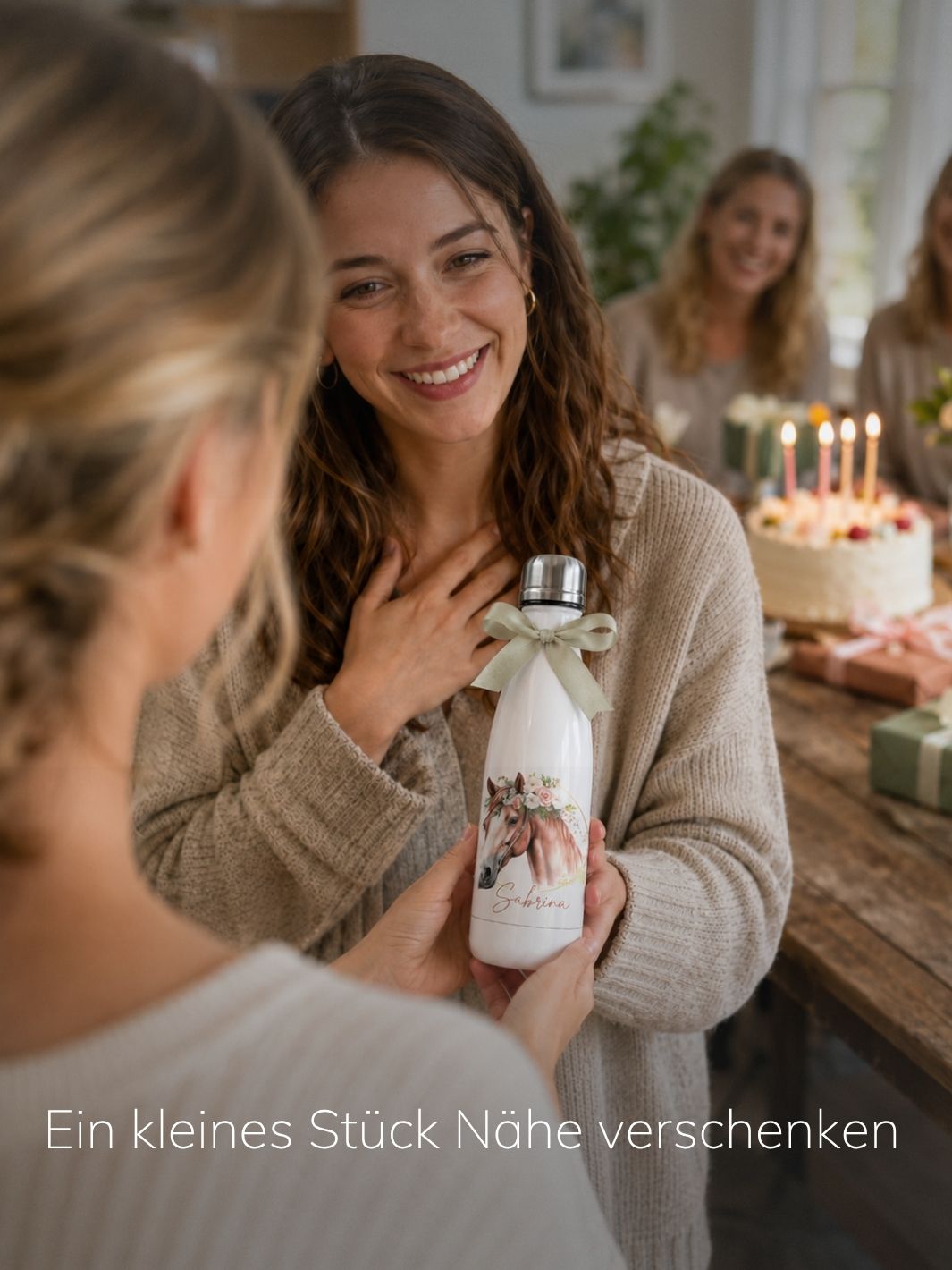 Trinkflasche Pferd personalisiert - achtsame Geschenke für Frauen und Mädchen bei Alles auf Anfang in Bedburg, NRW