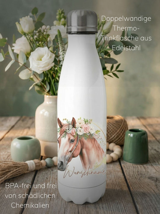 Trinkflasche Pferd personalisiert - achtsame Geschenke für Frauen und Mädchen bei Alles auf Anfang in Bedburg, NRW