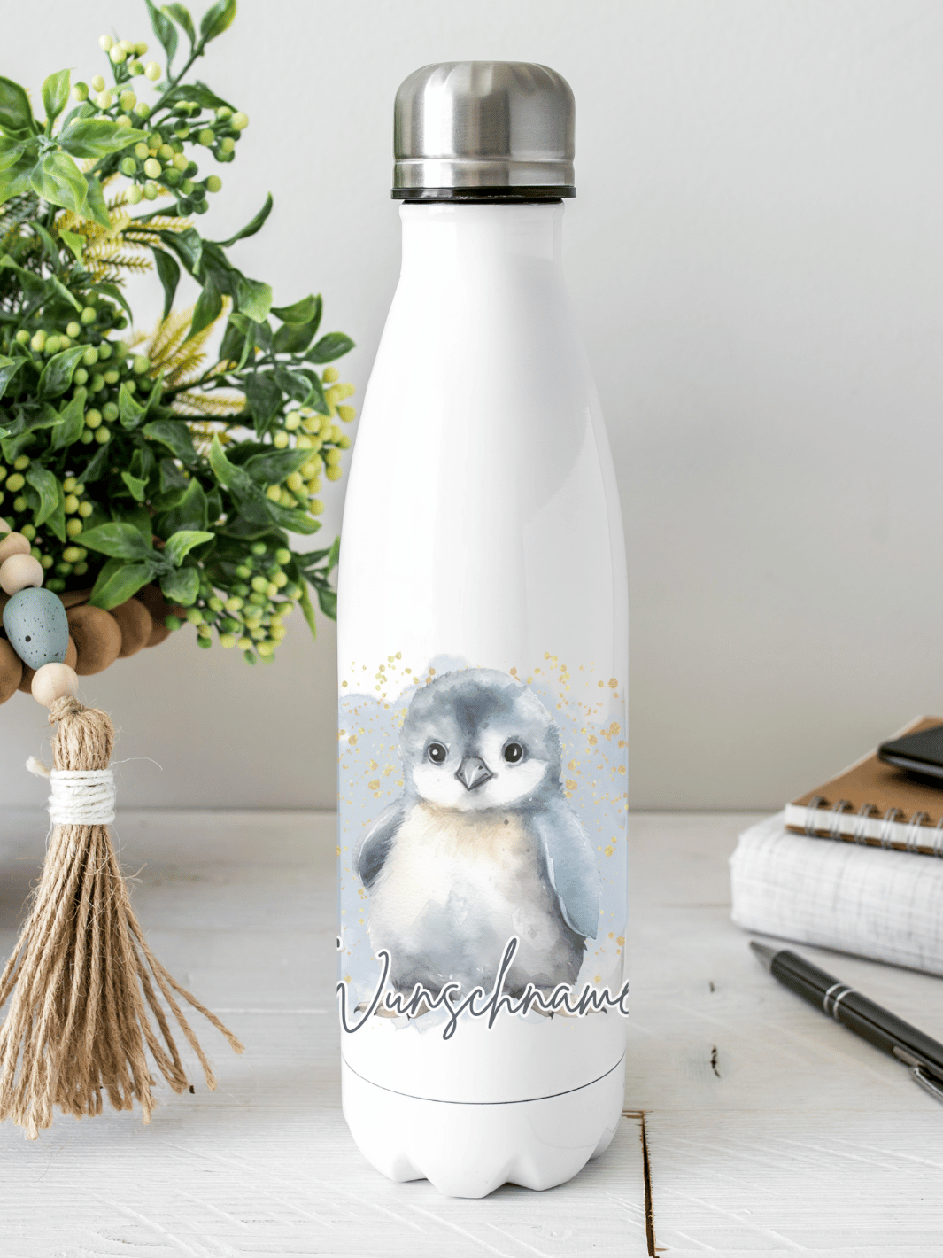 PINGUIN Trinkflasche - Alles auf Anfang - personalisierte Geschenke für Frauen