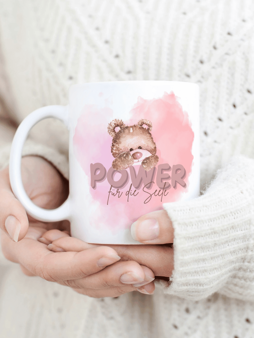 Power für die Seele Tasse personalisiert. Achtsame Geschenke für Frauen und Mädchen bei Alles auf Anfang in Bedburg, NRW