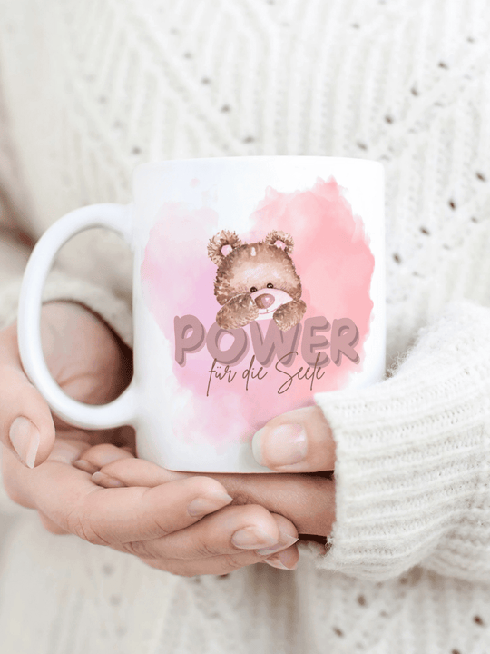 Power für die Seele Tasse personalisiert. Achtsame Geschenke für Frauen und Mädchen bei Alles auf Anfang in Bedburg, NRW