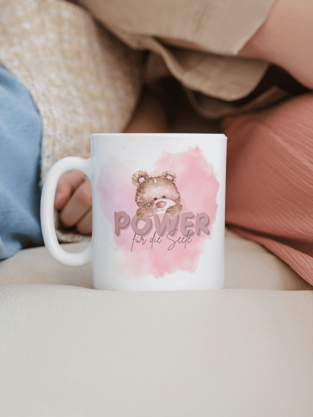 Power für die Seele Tasse personalisiert. Achtsame Geschenke für Frauen und Mädchen bei Alles auf Anfang in Bedburg, NRW