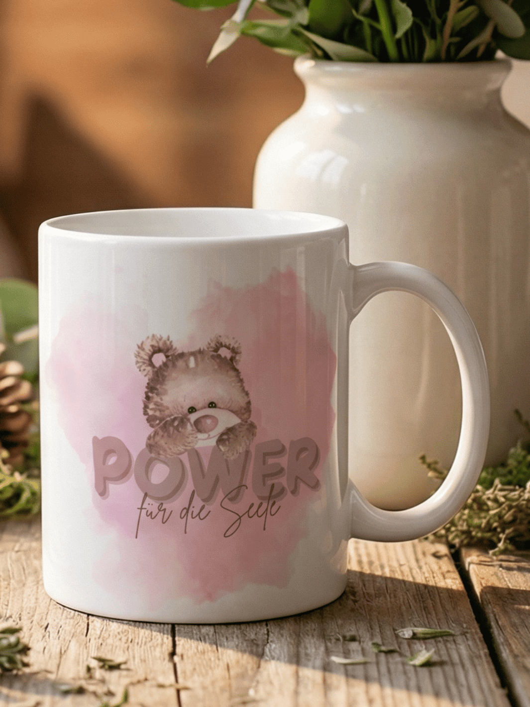Power für die Seele Tasse personalisiert. Achtsame Geschenke für Frauen und Mädchen bei Alles auf Anfang in Bedburg, NRW