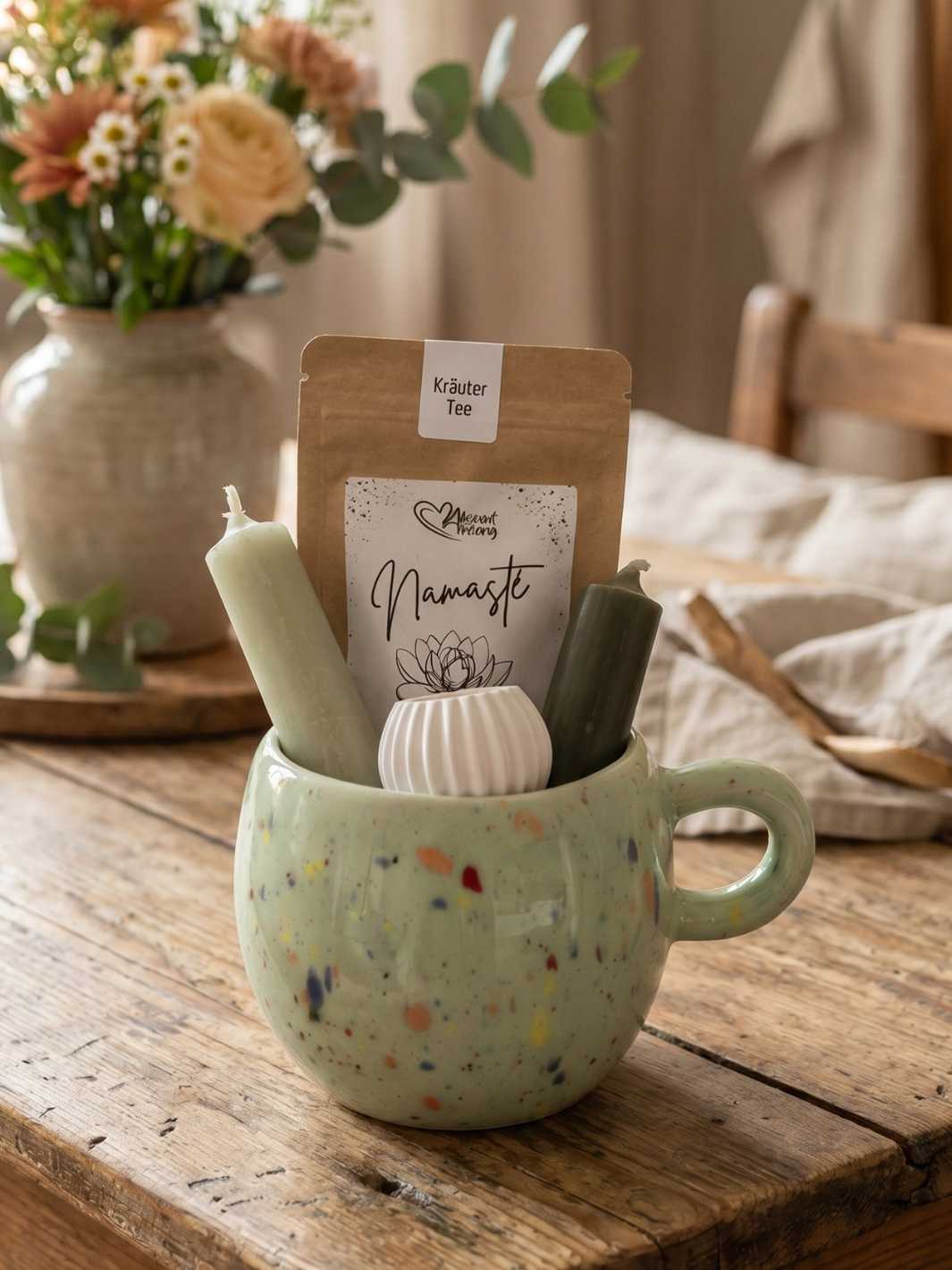 kleines Geschenkset Rainbow green - achtsame Geschenke für Frauen bei Alles auf Anfang in Bedburg, NRW
