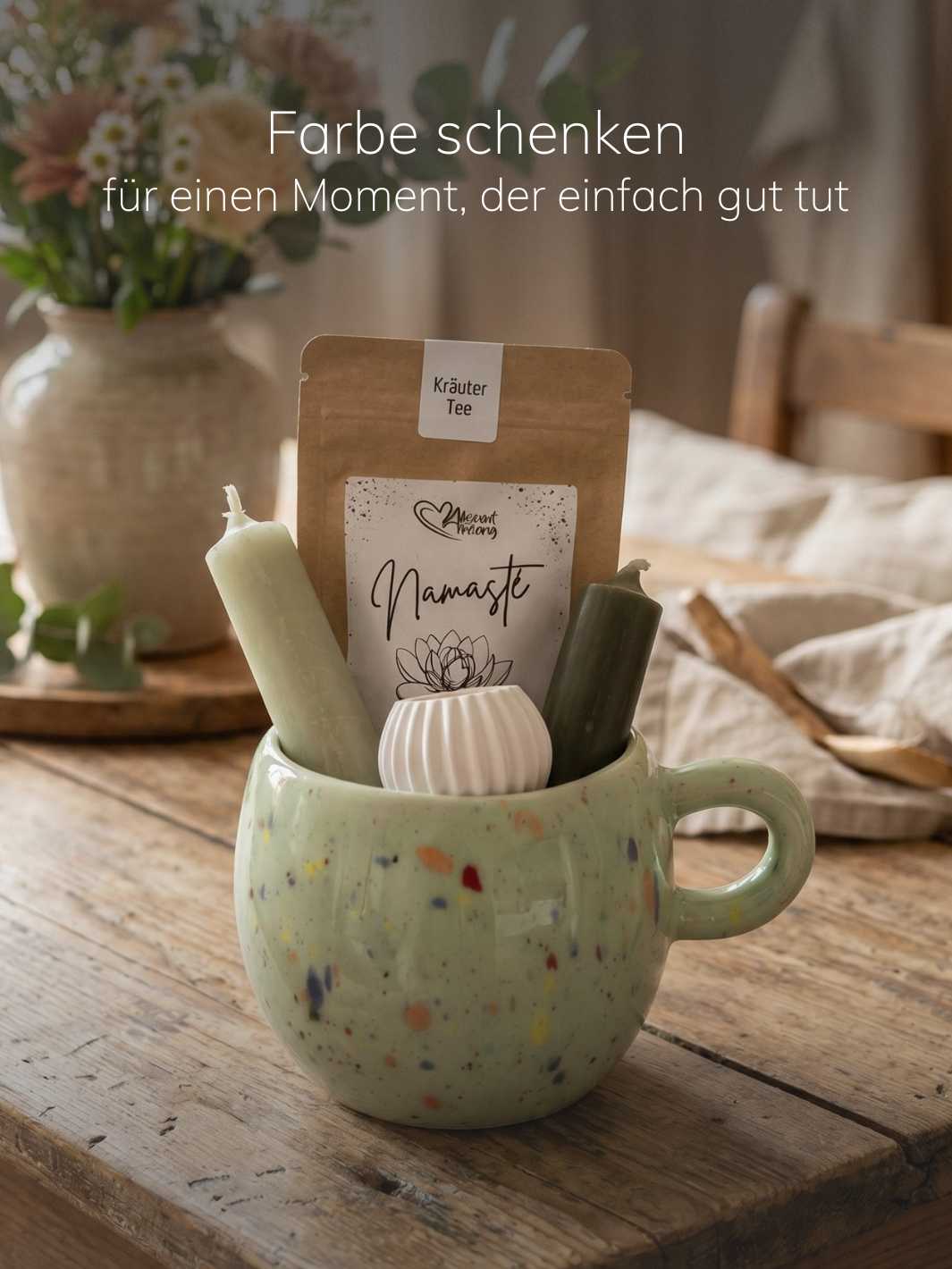 kleines Geschenkset Rainbow green - achtsame Geschenke für Frauen bei Alles auf Anfang in Bedburg, NRW