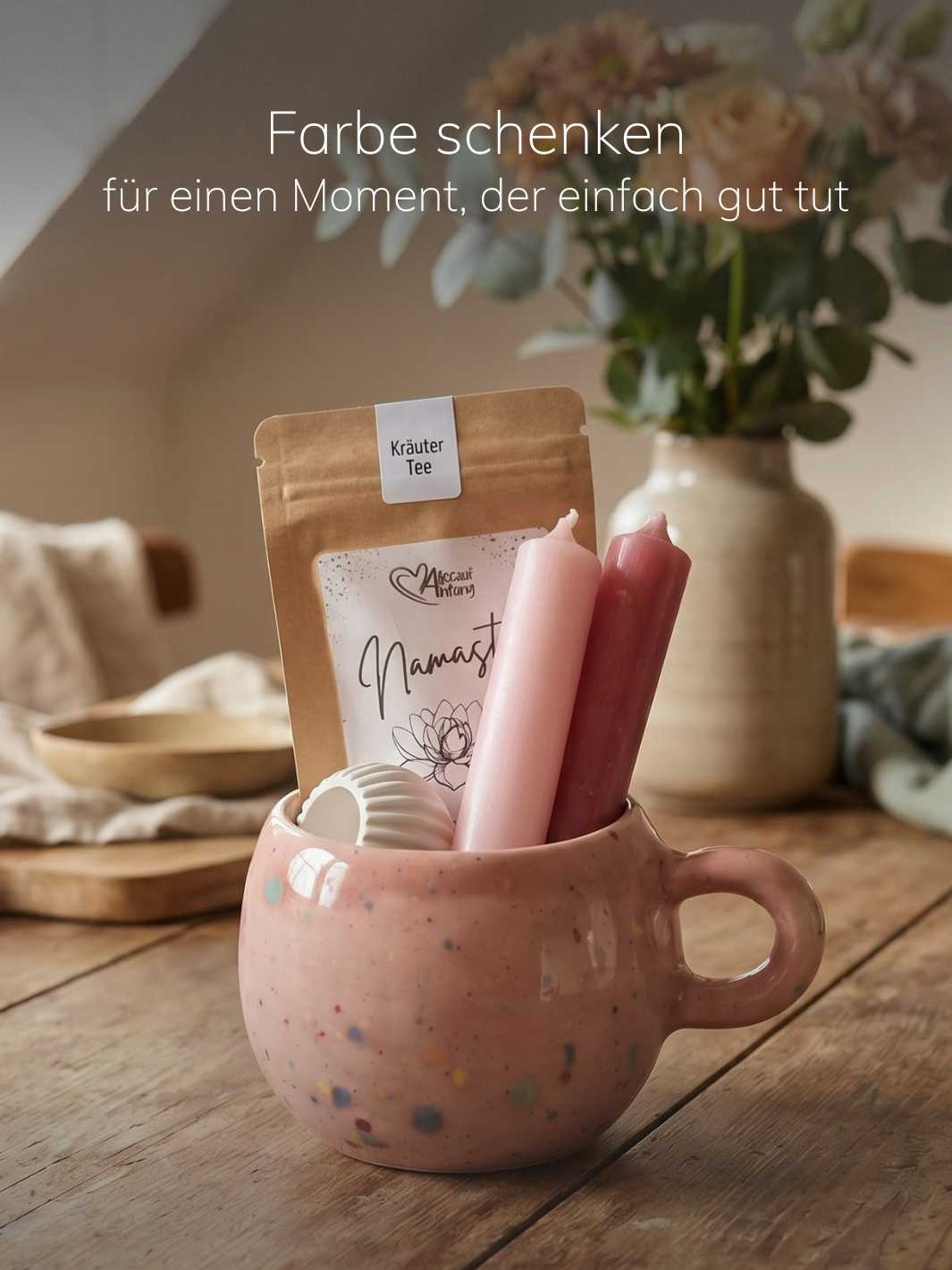 kleines Geschenkset Rainbow rose - achtsame Geschenke für Frauen bei Alles auf Anfang in Bedburg, NRW