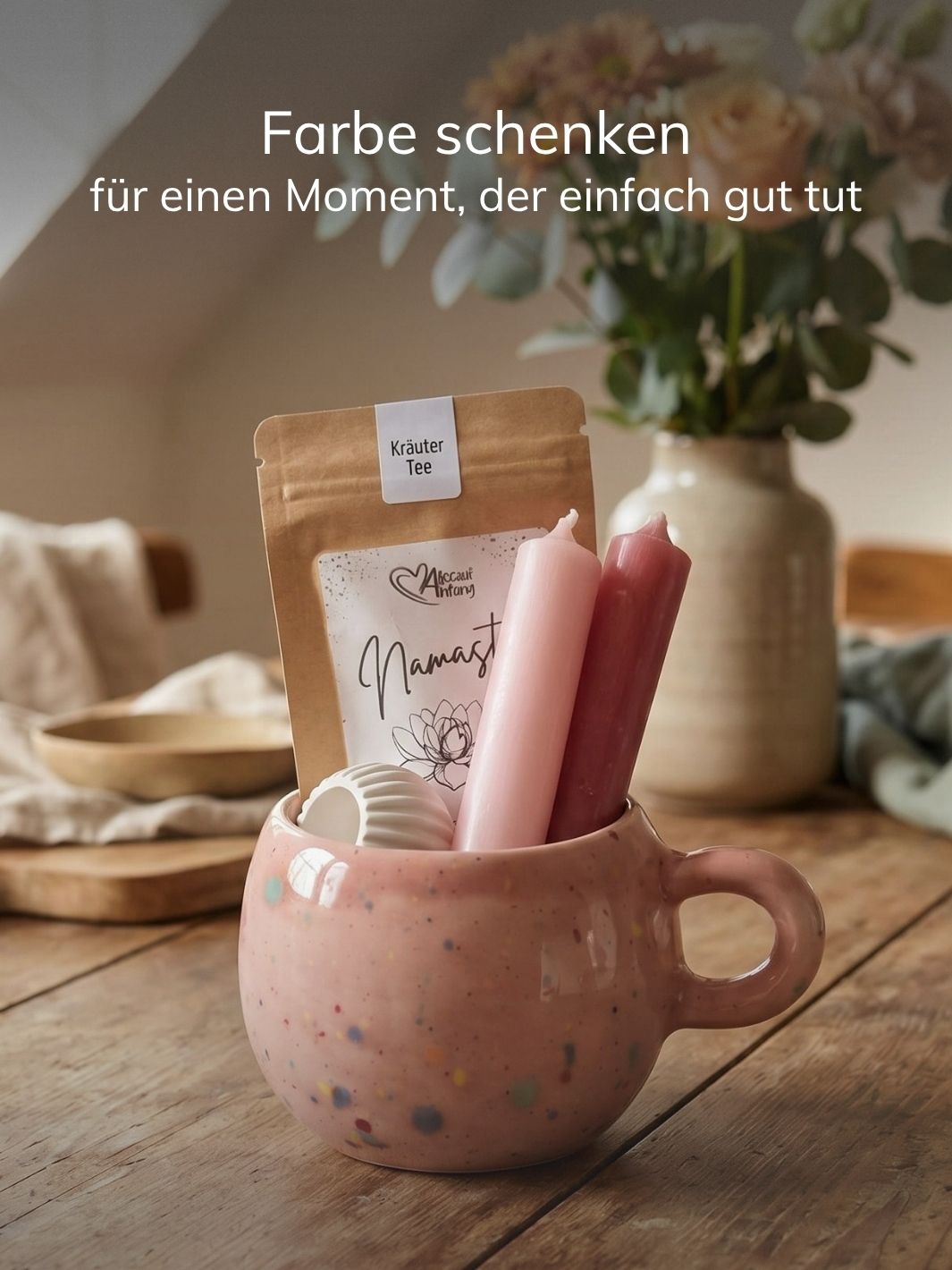 RAINBOW ROSE– Kleines Geschenkset. Achtsame Geschenke für Frauen bei Alles auf Anfang