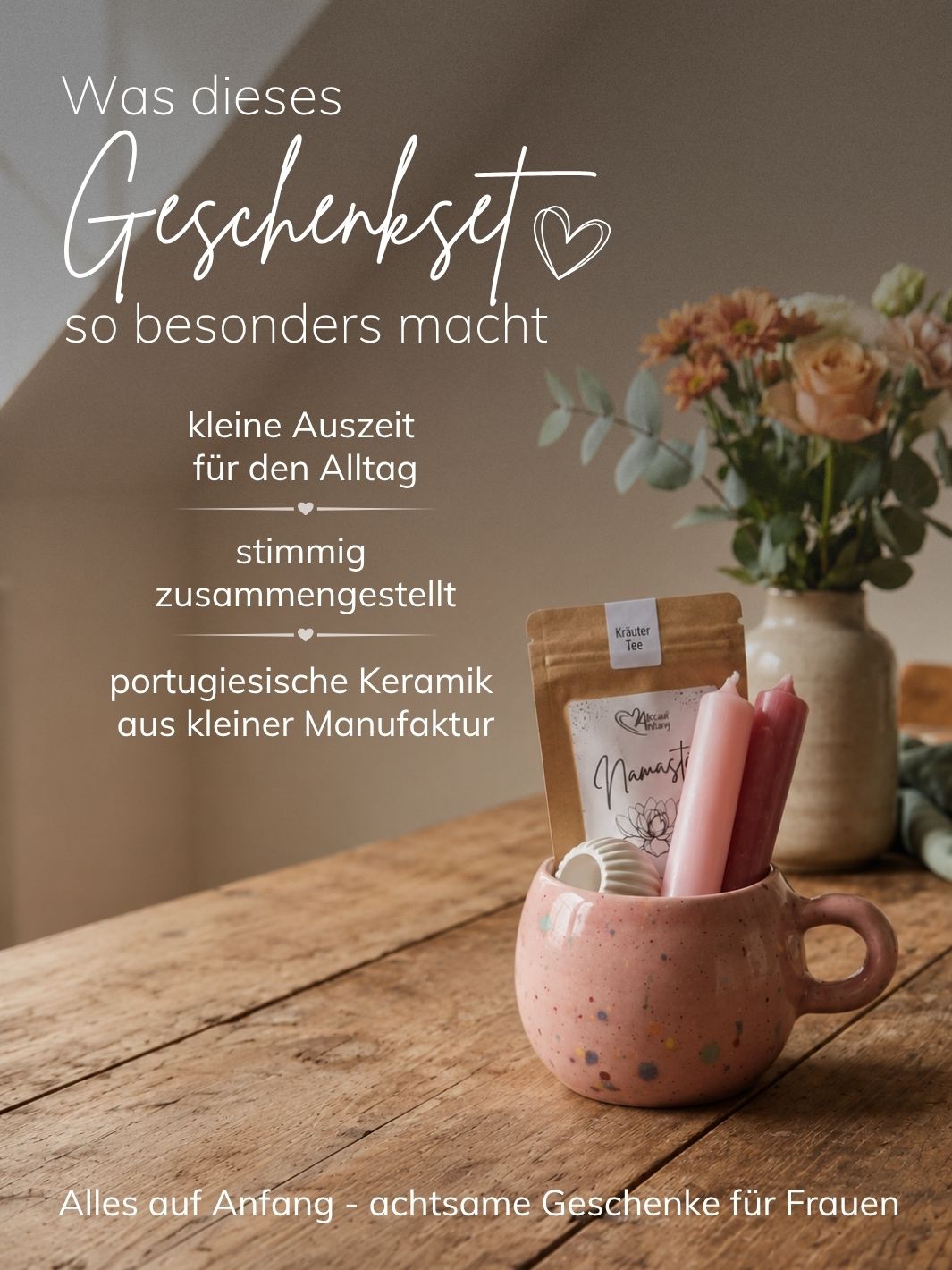 RAINBOW ROSE– Kleines Geschenkset. Achtsame Geschenke für Frauen bei Alles auf Anfang