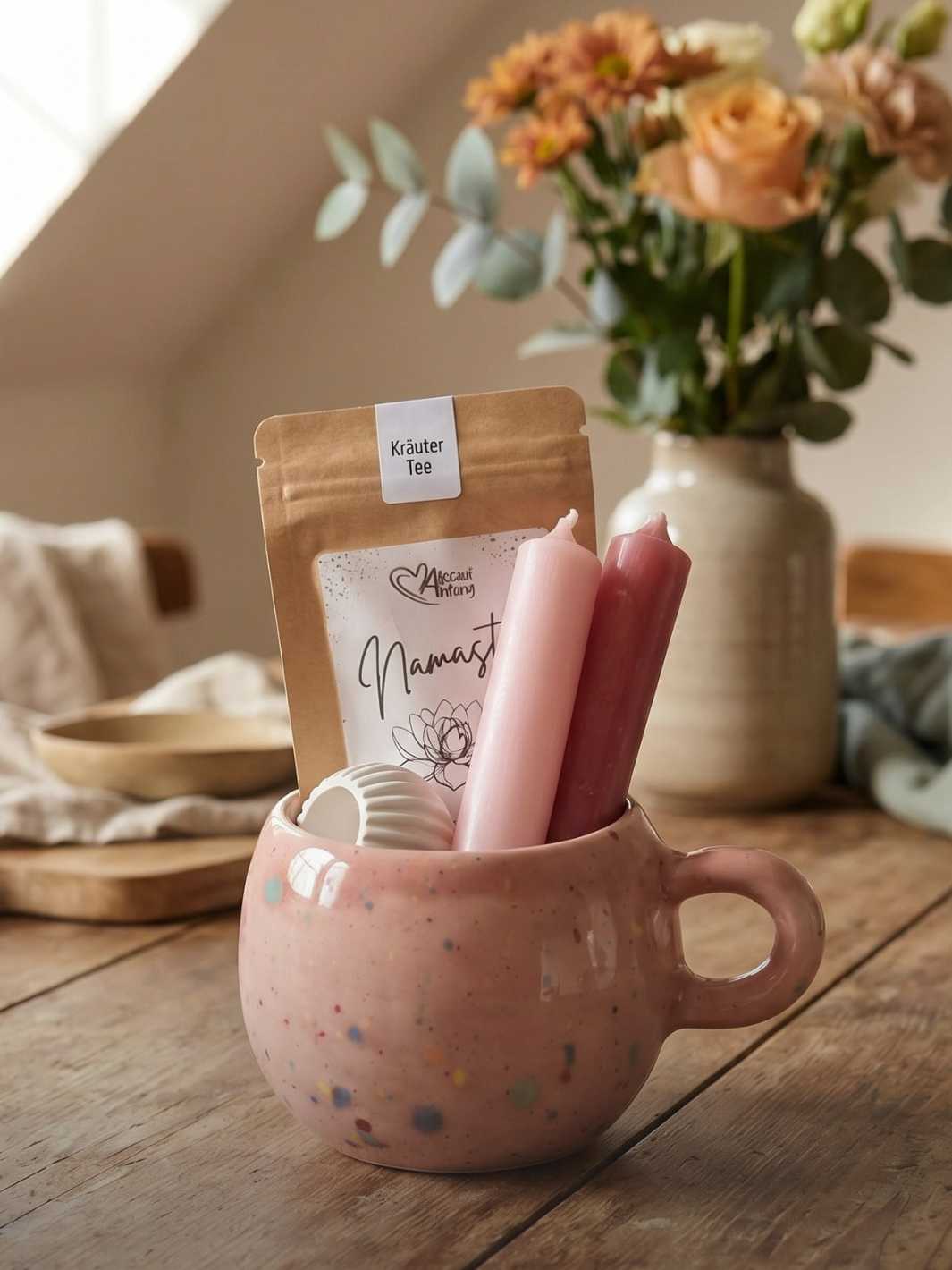 kleines Geschenkset Rainbow rose - achtsame Geschenke für Frauen bei Alles auf Anfang in Bedburg, NRW