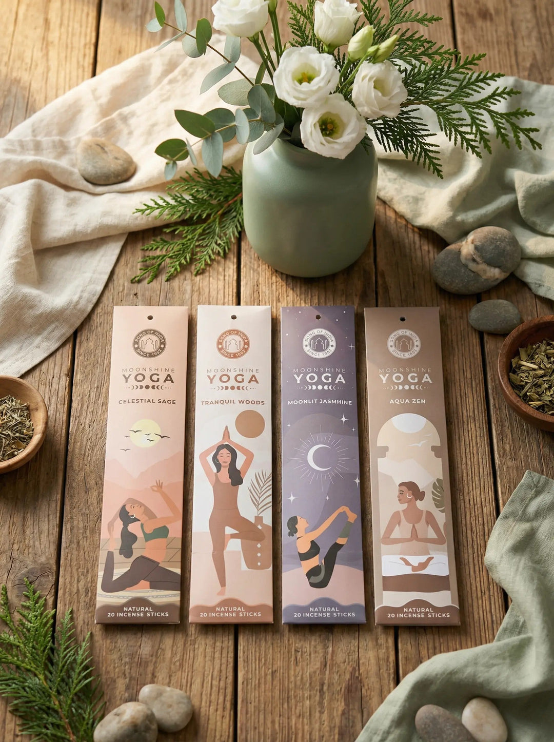 RÄUCHERSTÄBCHEN Moonshine Yoga - Alles auf Anfang - personalisierte Geschenke für Frauen