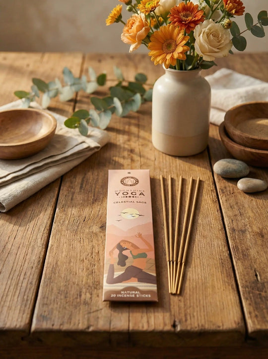 RÄUCHERSTÄBCHEN Moonshine Yoga Celestial Sage - Alles auf Anfang - personalisierte, achtsame Geschenke für Frauen