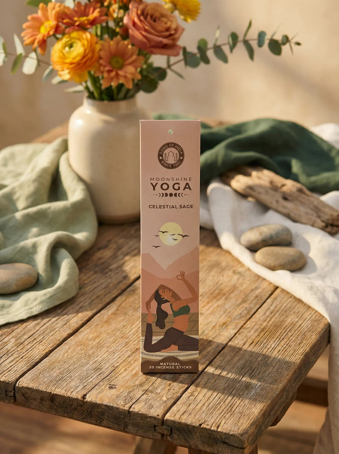 RÄUCHERSTÄBCHEN Moonshine Yoga Celestial Sage - Alles auf Anfang - personalisierte, achtsame Geschenke für Frauen
