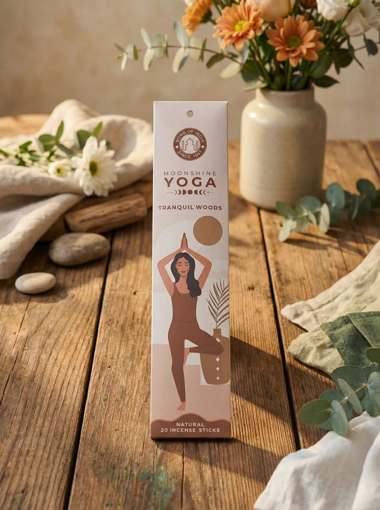 RÄUCHERSTÄBCHEN Moonshine Yoga Tranquil Woods - Alles auf Anfang - personalisierte, achtsame Geschenke für Frauen