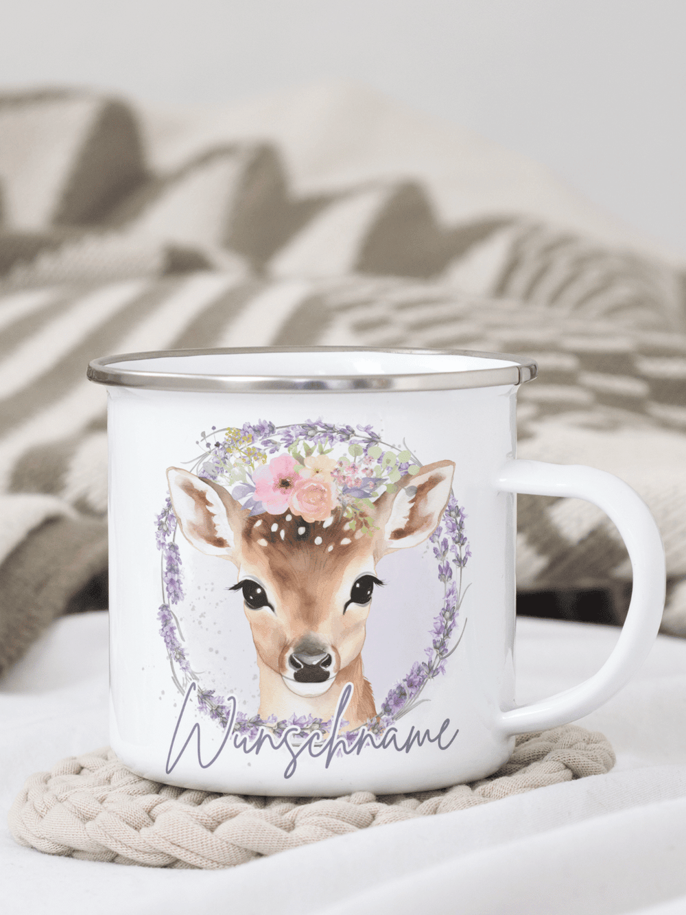 REH Emaillebecher - Alles auf Anfang - personalisierte Geschenke für Frauen