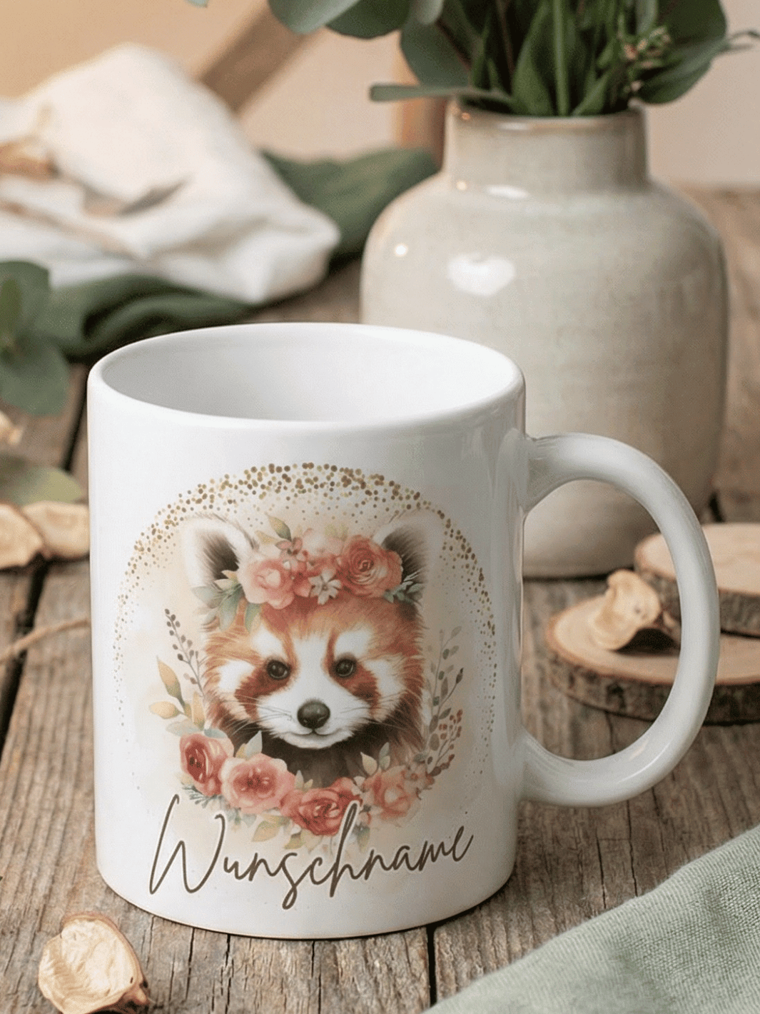 ROTER PANDA Tasse - Alles auf Anfang - personalisierte Geschenke für Frauen