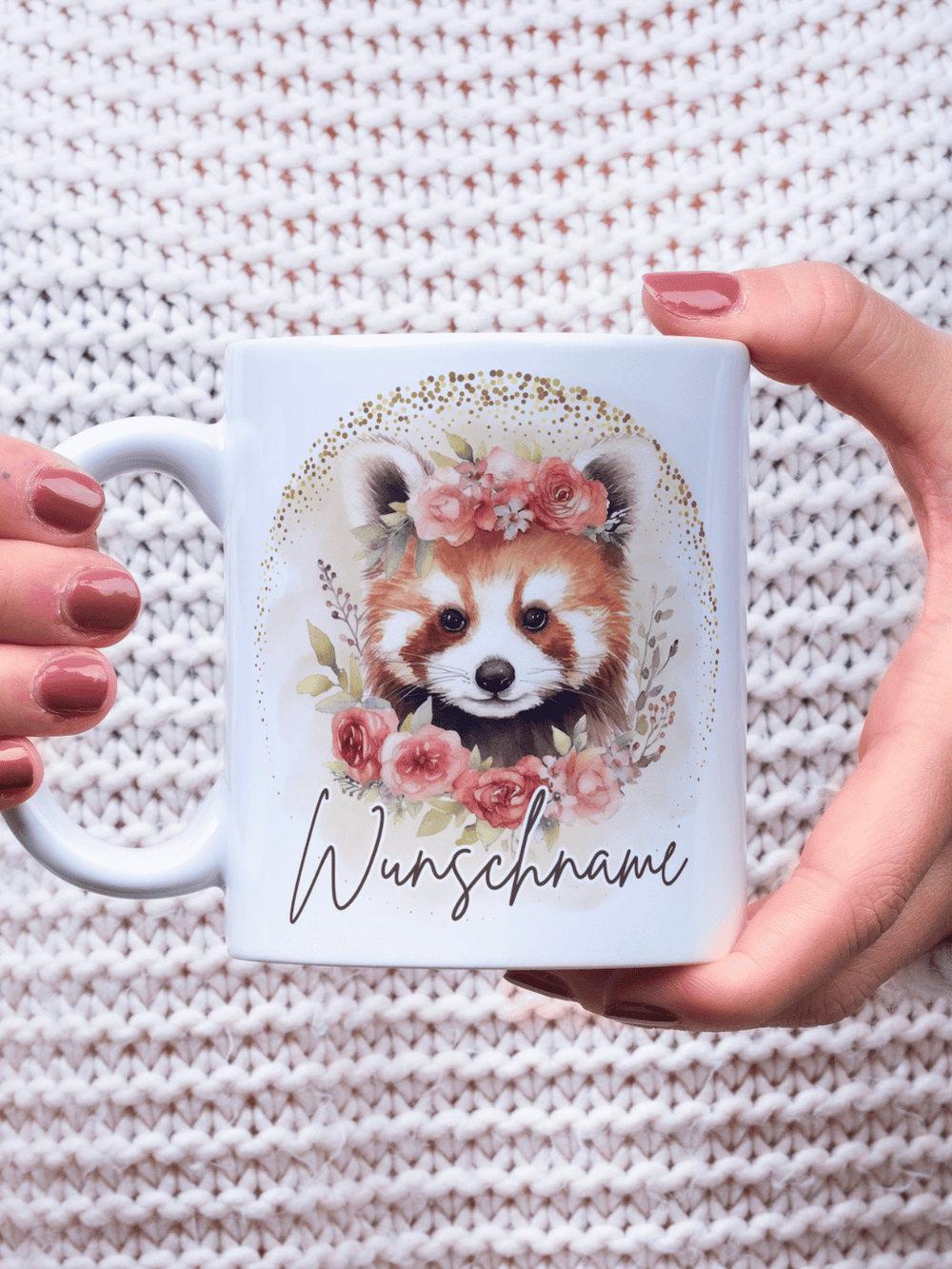 ROTER PANDA Tasse - Alles auf Anfang - personalisierte Geschenke für Frauen