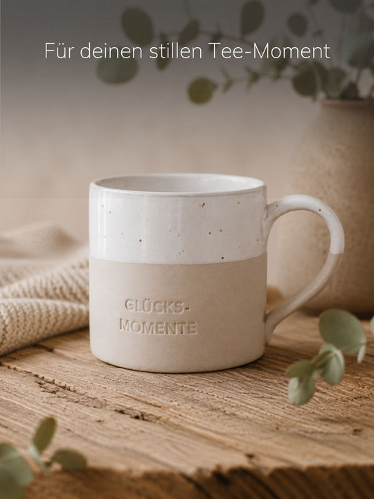 Eulenschnitt Tasse groß - achtsame Geschenke für Frauen, Alles auf Anfang