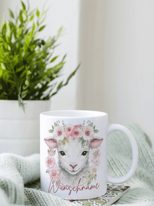 Schaf Tasse personalisiert. Achtsame Geschenke für Frauen und Mädchen bei Alles auf Anfang in Bedburg, NRW