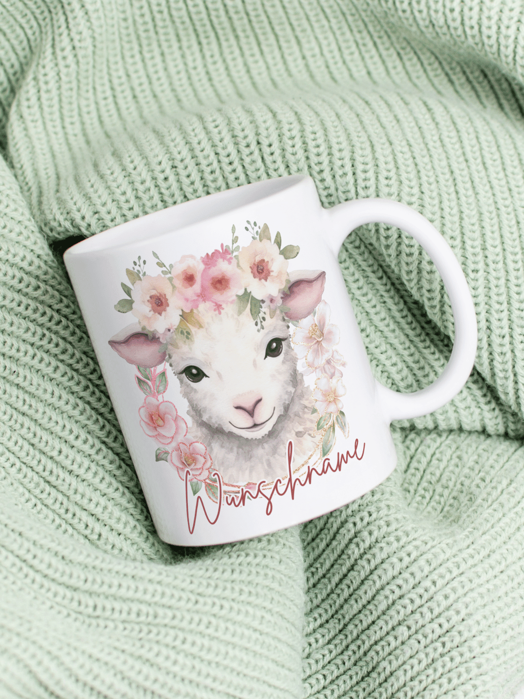 Schaf Tasse personalisiert. Achtsame Geschenke für Frauen und Mädchen bei Alles auf Anfang in Bedburg, NRW