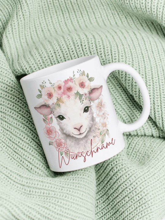 Schaf Tasse personalisiert. Achtsame Geschenke für Frauen und Mädchen bei Alles auf Anfang in Bedburg, NRW