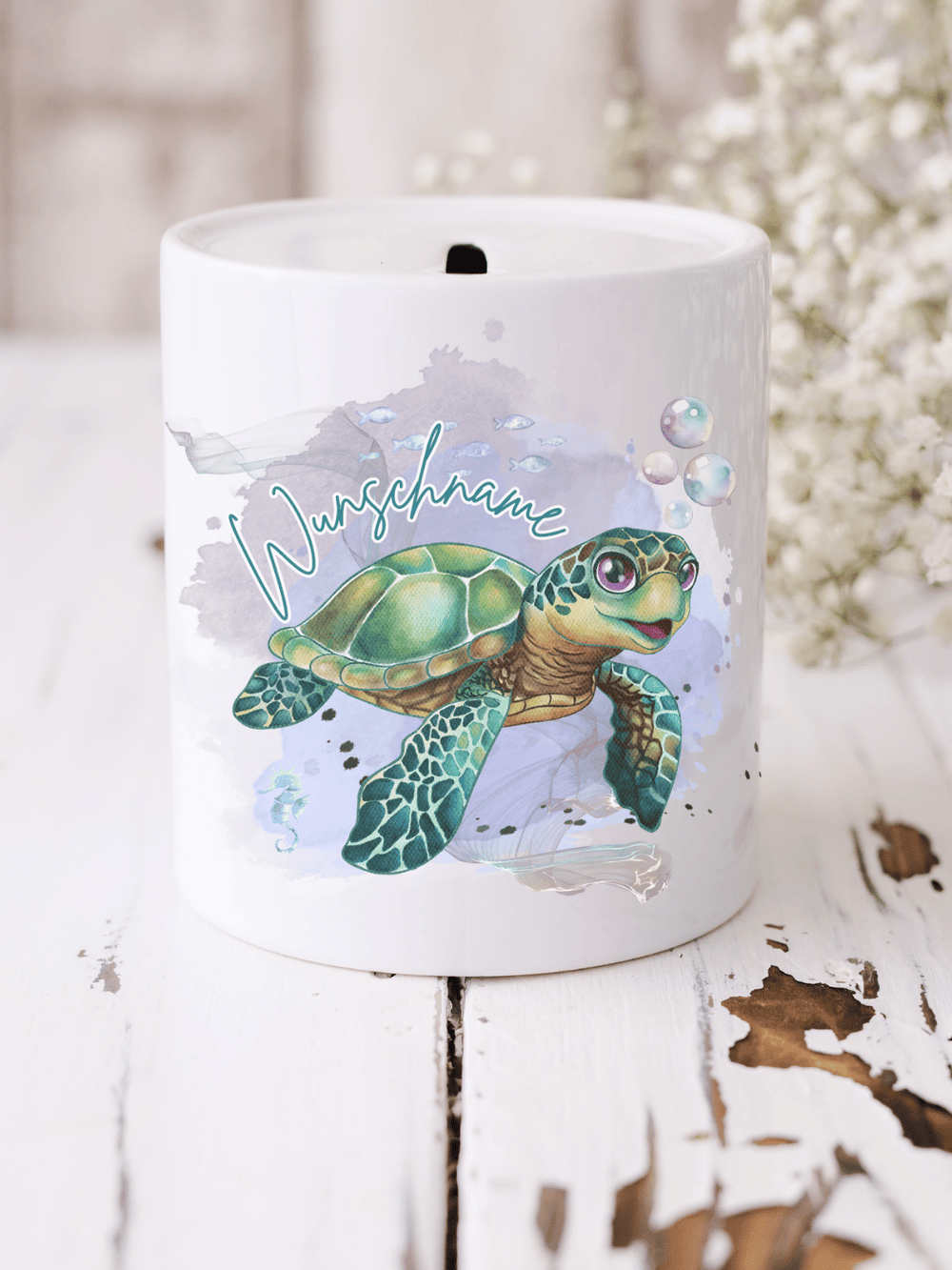 SCHILDKRÖTE Spardose - Alles auf Anfang - personalisierte Geschenke für Frauen