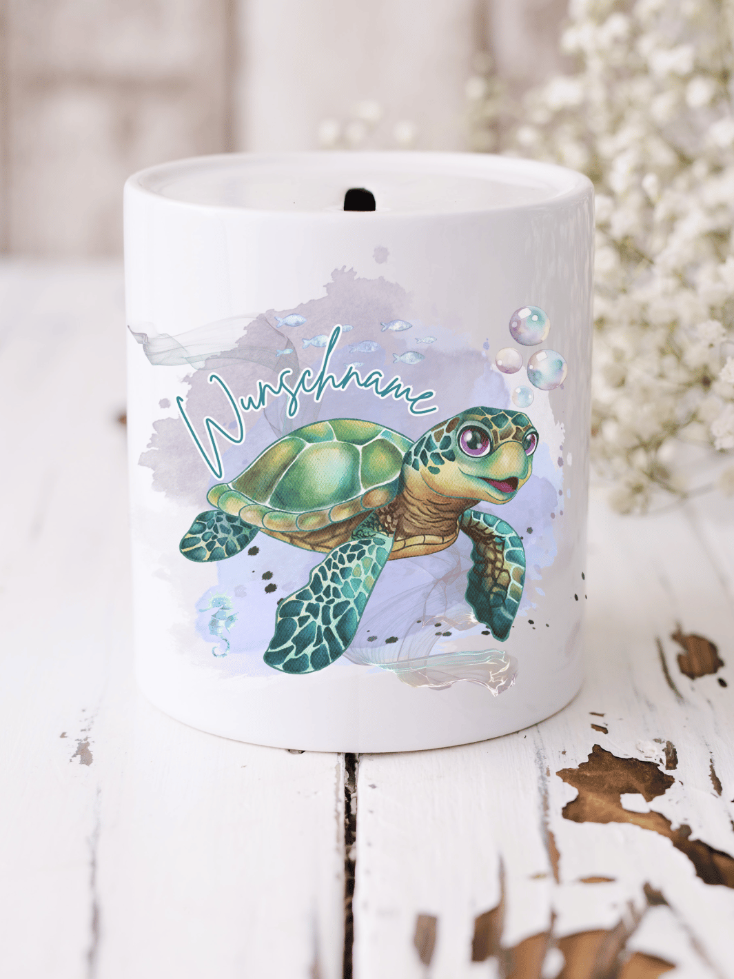 SCHILDKRÖTE Spardose - Alles auf Anfang - personalisierte Geschenke für Frauen