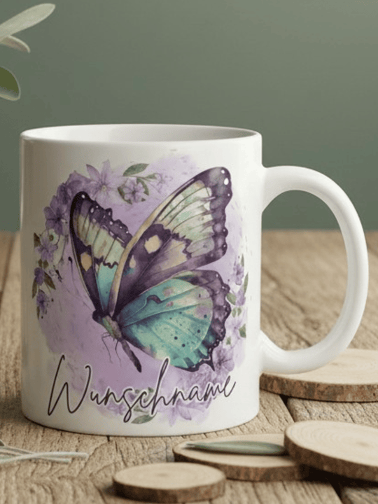 SCHMETTERLING Tasse - Alles auf Anfang - personalisierte Geschenke für Frauen