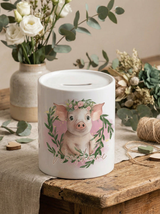 SCHWEINCHEN Spardose - Alles auf Anfang - personalisierte Geschenke für Frauen