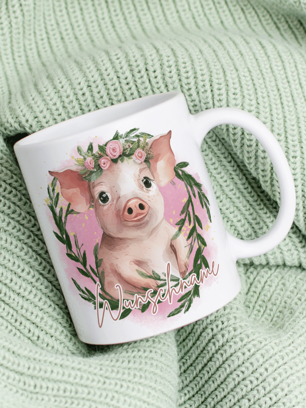 SCHWEINCHEN Tasse - Alles auf Anfang - personalisierte Geschenke für Frauen