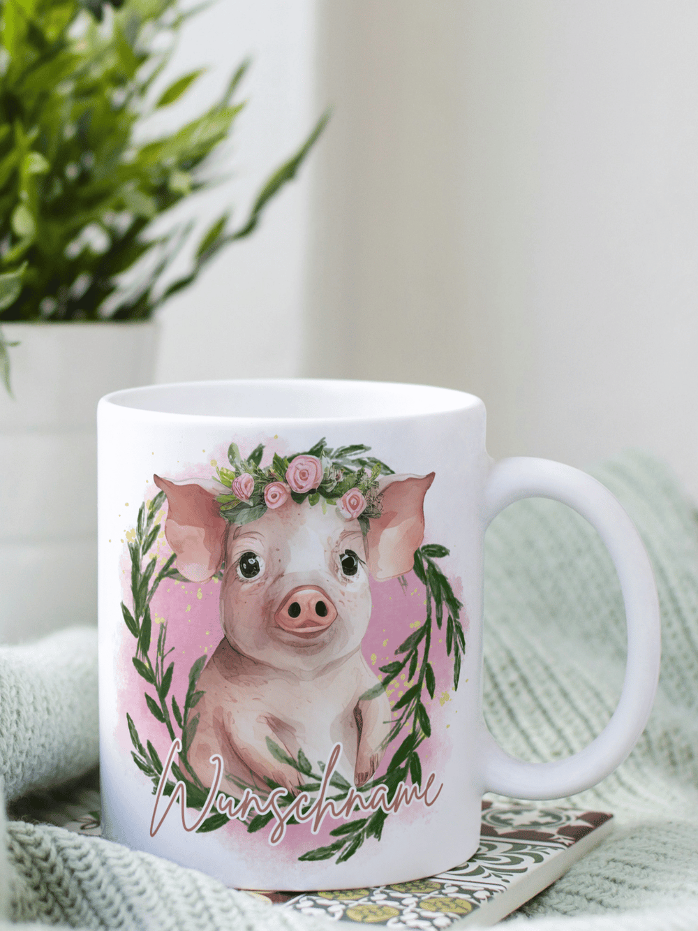 SCHWEINCHEN Tasse - Alles auf Anfang - personalisierte Geschenke für Frauen