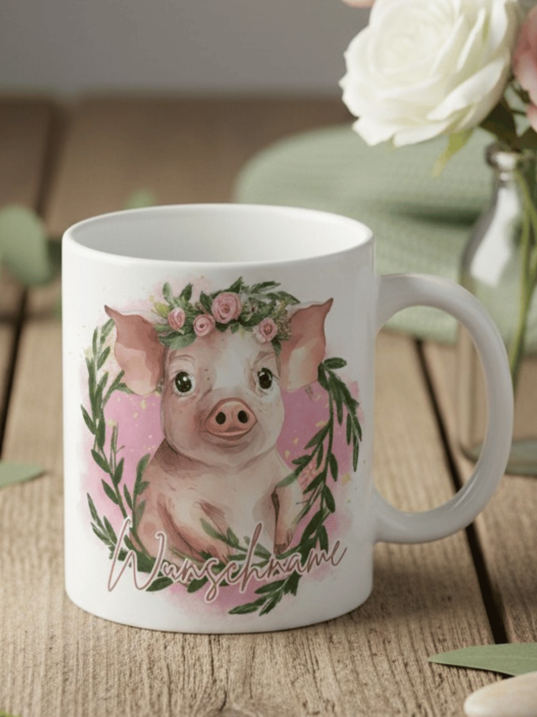 SCHWEINCHEN Tasse - Alles auf Anfang - personalisierte Geschenke für Frauen