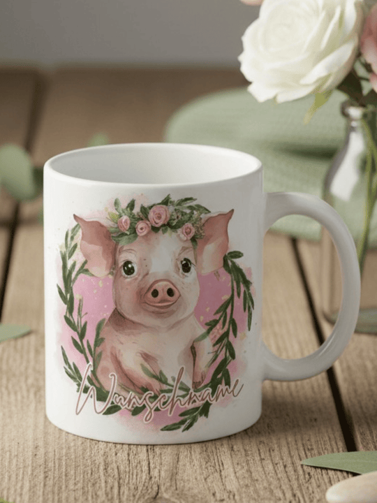 SCHWEINCHEN Tasse - Alles auf Anfang - personalisierte Geschenke für Frauen