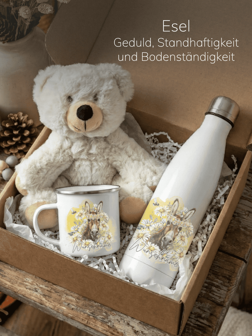 ESEL - SEELENTIER Geschenkbox (Motiv auswählbar) - achtsame Geschenke für Frauen bei Alles auf Anfang in Bedburg, NRW