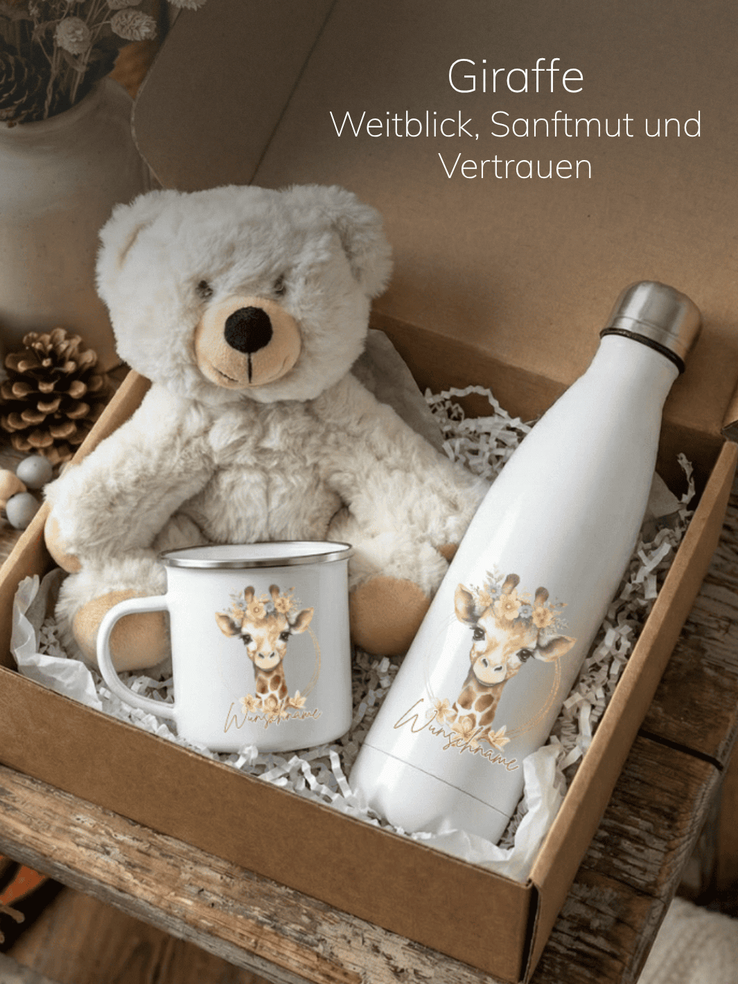 GIRAFFE - SEELENTIER Geschenkbox (Motiv auswählbar) - achtsame Geschenke für Frauen bei Alles auf Anfang in Bedburg, NRW