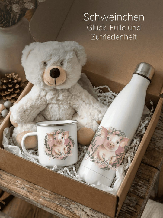 SCHWEINCHEN - SEELENTIER Geschenkbox (Motiv auswählbar) - achtsame Geschenke für Frauen bei Alles auf Anfang in Bedburg, NRW