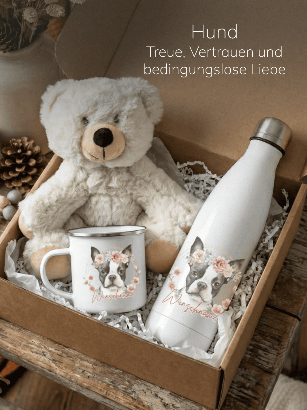 HUND - SEELENTIER Geschenkbox (Motiv auswählbar) - achtsame Geschenke für Frauen bei Alles auf Anfang in Bedburg, NRW