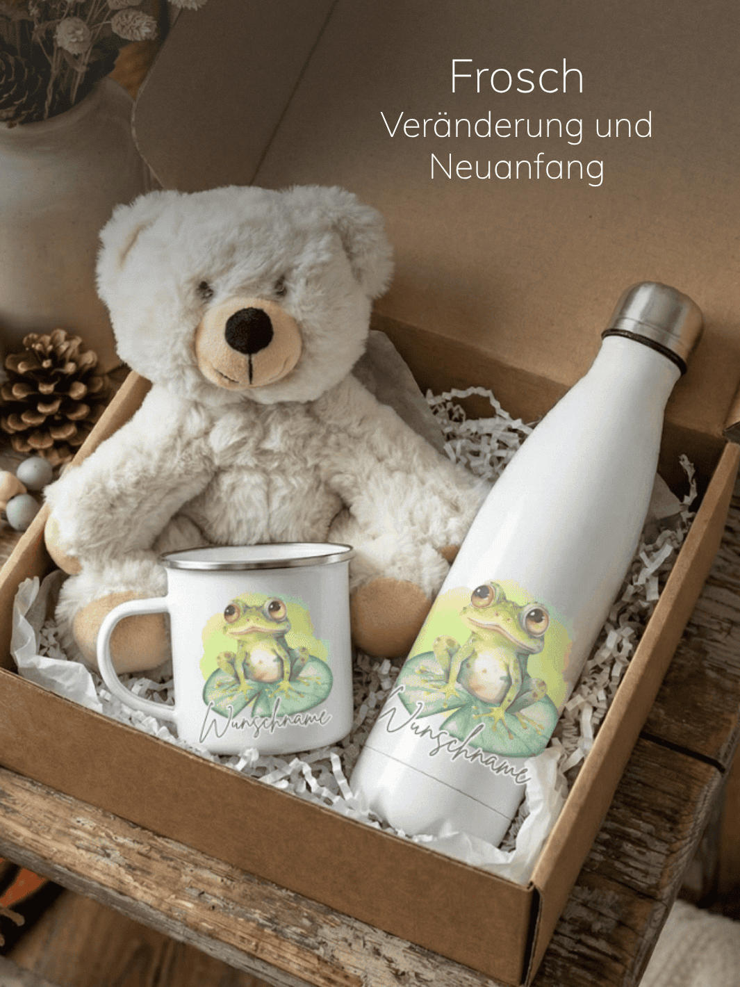 FROSCH - SEELENTIER Geschenkbox (Motiv auswählbar) - achtsame Geschenke für Frauen bei Alles auf Anfang in Bedburg, NRW