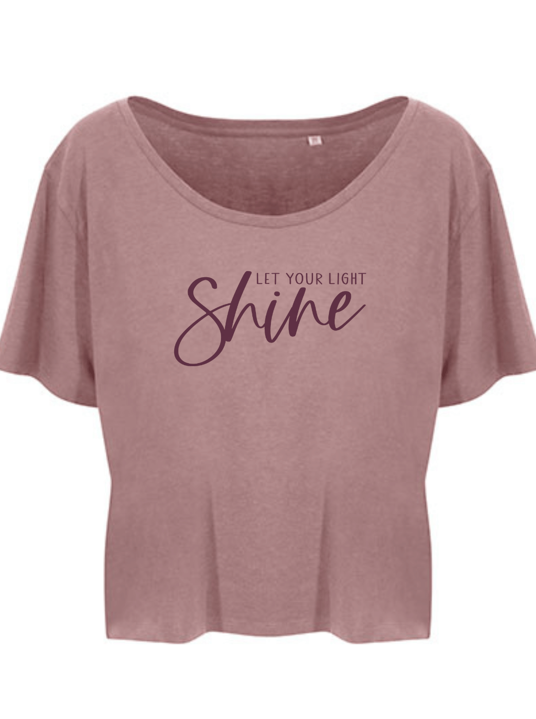 SHINE Damen cropped Shirt dustypink