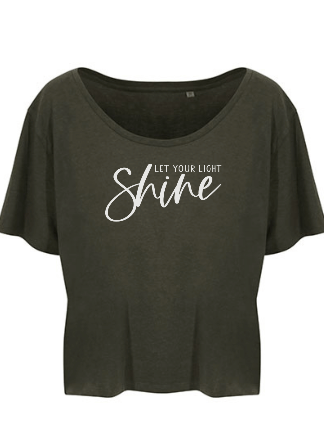 SHINE Damen cropped Shirt fern green