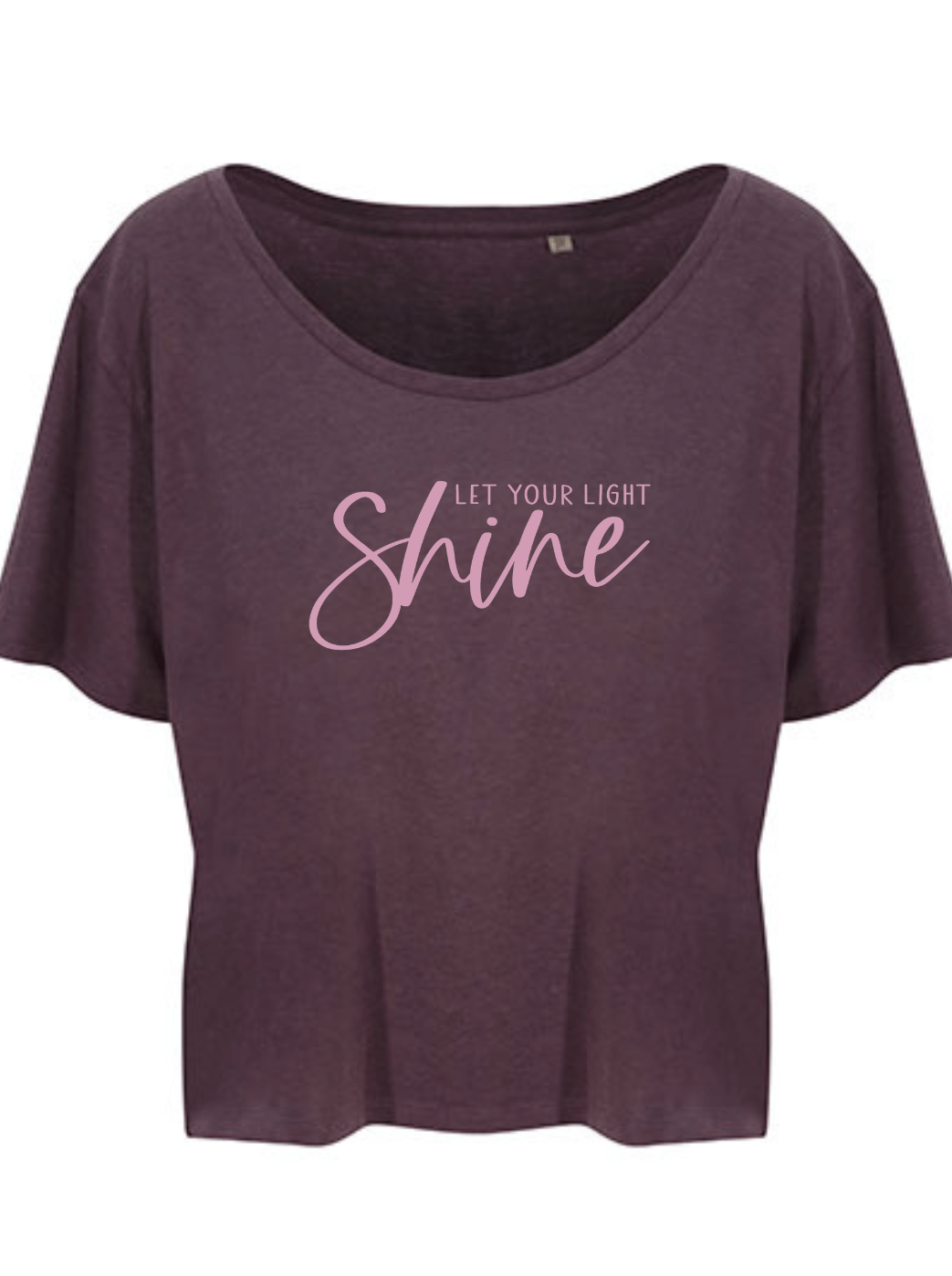 SHINE Damen cropped Shirt wild mulberry