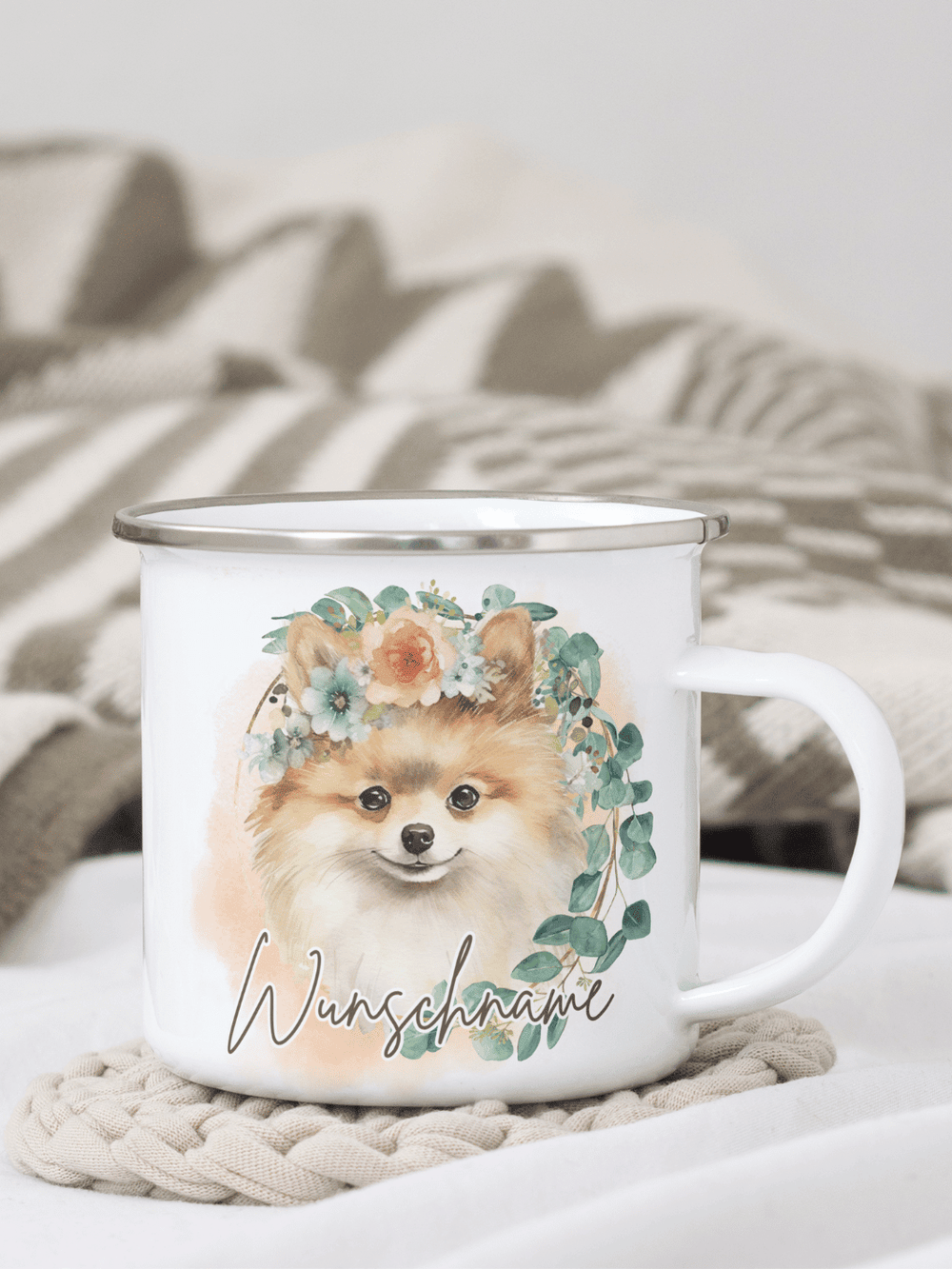 SPITZ Emaillebecher - Alles auf Anfang - personalisierte Geschenke für Frauen