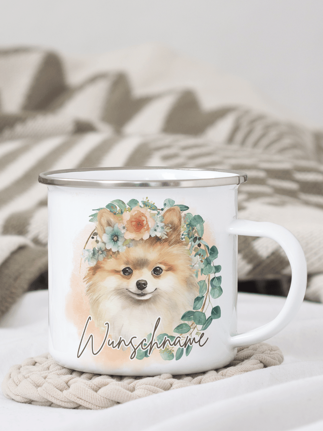 SPITZ Emaillebecher - Alles auf Anfang - personalisierte Geschenke für Frauen