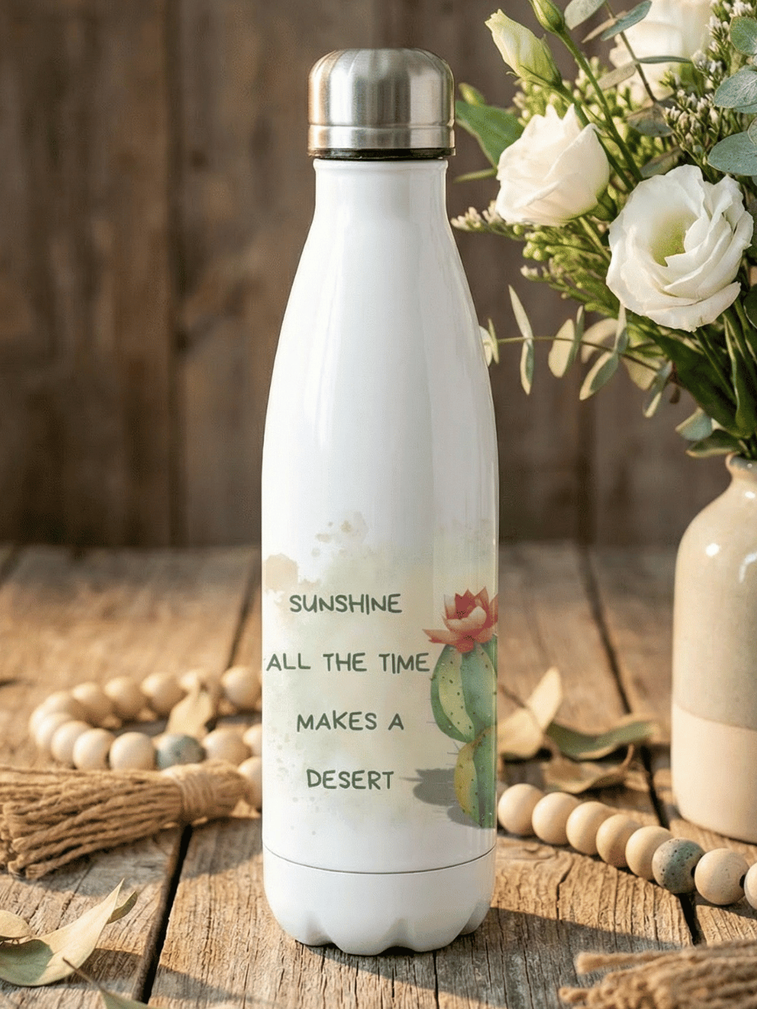 SUNHINE ALL THE TIME Trinkflasche - Alles auf Anfang - personalisierte Geschenke für Frauen