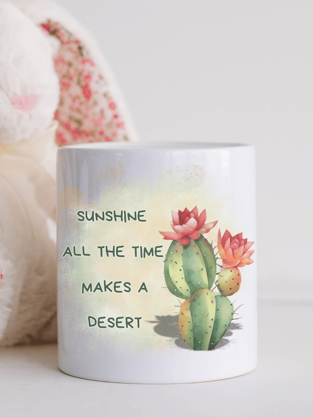 SUNSHINE ALL THE TIME MAKES A DESERT Spardose - Alles auf Anfang - personalisierte Geschenke für Frauen
